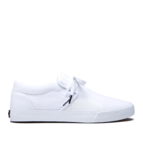 Supra CUBA Lave Sneakers Dame Hvite | NO-94333